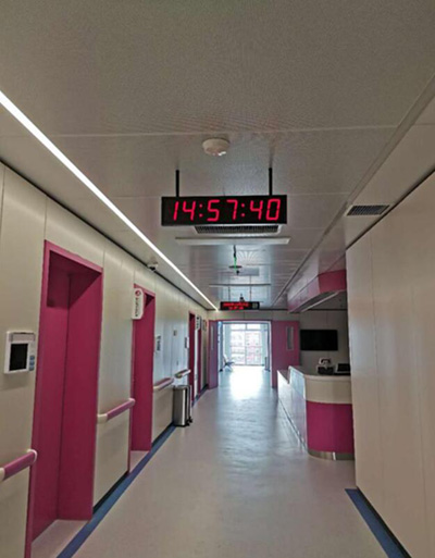 醫(yī)院數(shù)字子鐘成功上架 醫(yī)院數(shù)字子鐘成功上架